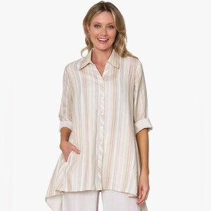 Stella Carakasi Striped True Form Shirt Large